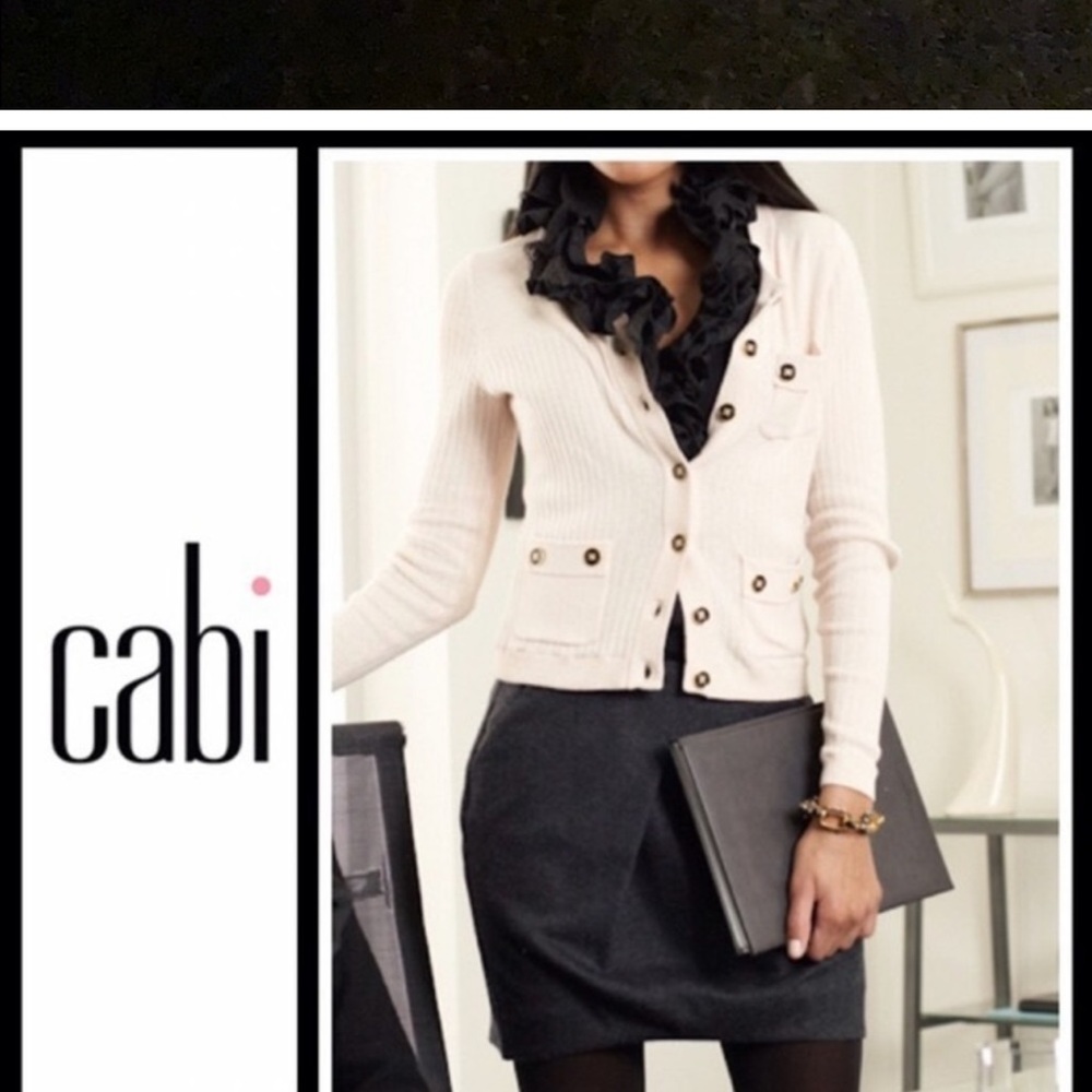 Cabi Charcoal Grey Wool Blelnd Mini Skirt with Pockets and Tulip Pleat Size 6